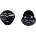 Level – CNC Coloured Bar End Plug – 6061 Alloy – Black – Pair